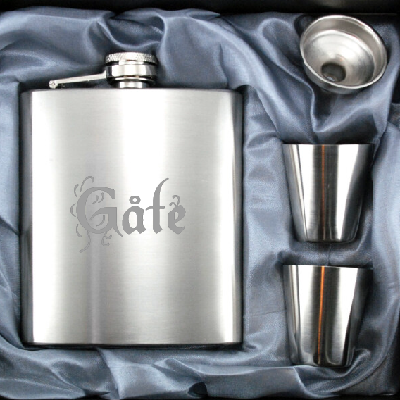Gåte | Hip flask | Gift Set