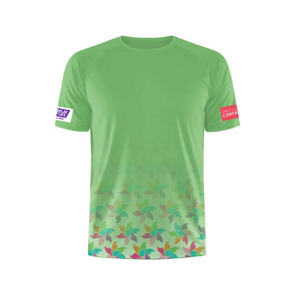 ONS+ Global Relay for Life | Custom Logo Running T-Shirt | GREEN