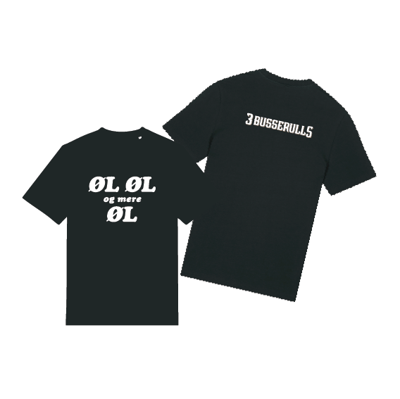 3 Busserulls | Øl, øl og mere øl | T-skjorte