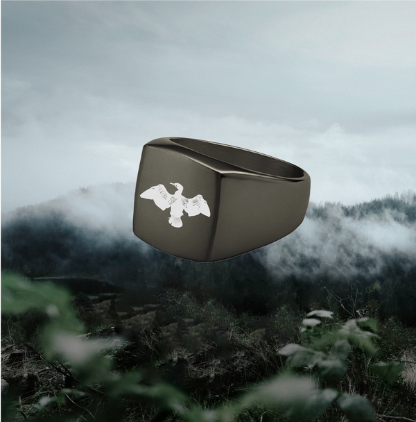 Gåte | Black | Flat Ring